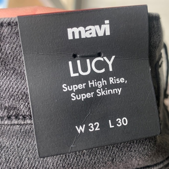 NWT Mavi Lucy Super High Rise Super Skinny Smoked Ripped Denim‎ Jeans size 32 - Picture 2 of 14